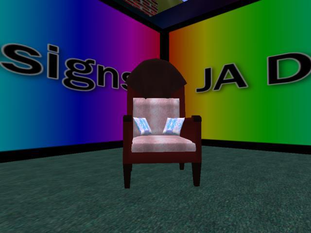 Red Chair with Blanket Back (boxed)