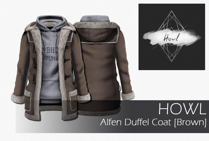 Howl - Alfen Duffel Coat (Brown) WEAR