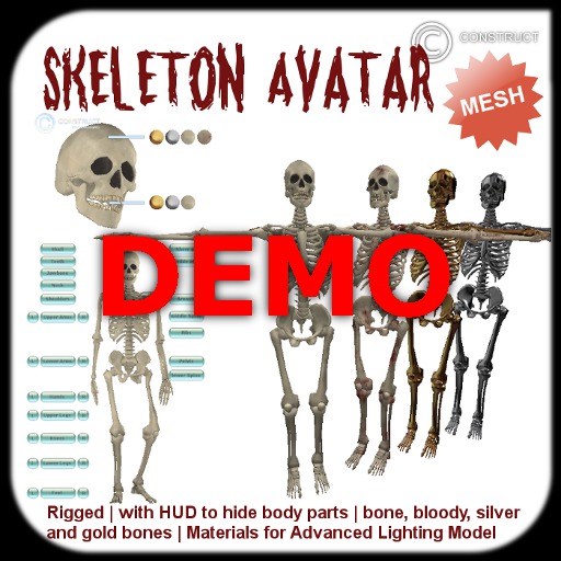 CONSTRUCT - DEMO Halloween Avatar Skeleton