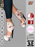 {LD}Shoes-Summer Shoes-Close Transparent-White