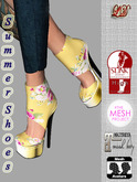{LD}Shoes-Summer Shoes-Close Transparent-Yellow