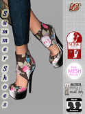 {LD}Shoes-Summer Shoes-Close Transparent-Black