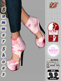 {LD}Shoes-Summer Shoes-Close Transparent-Powder Pink