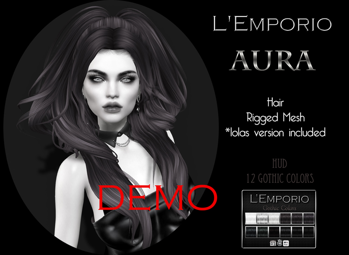 D*E*M*O L'Emporio ::*Aura*:: Hair Gothic colors TRIAL