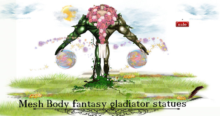 Mesh Body fantasy gladiator statues(C&M) v. 4