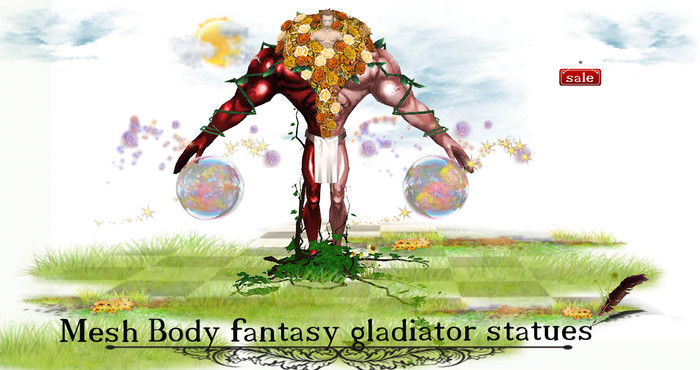 Mesh Body fantasy gladiator statues(C&M) v. 2