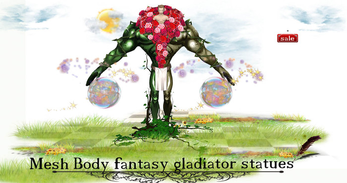 Mesh Body fantasy gladiator statues(C&M) v. 3