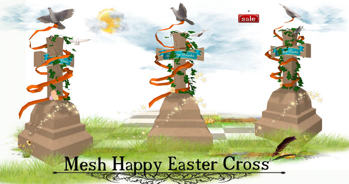 Mesh Happy Easter Cross(trasfert&modify) v. 1