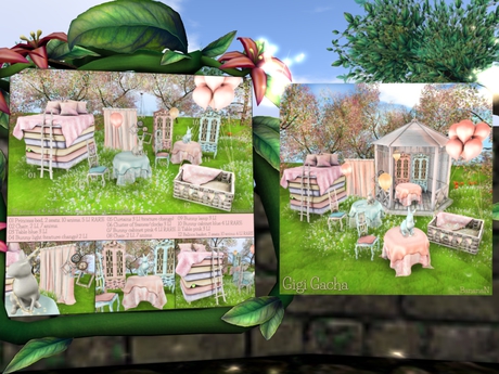 Second Life Marketplace - GIGI - bunny cabinet blue RARE