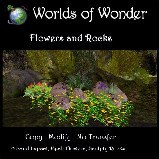 WoW Flowers & Rocks v4