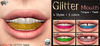 Mad' glitter mouth poster