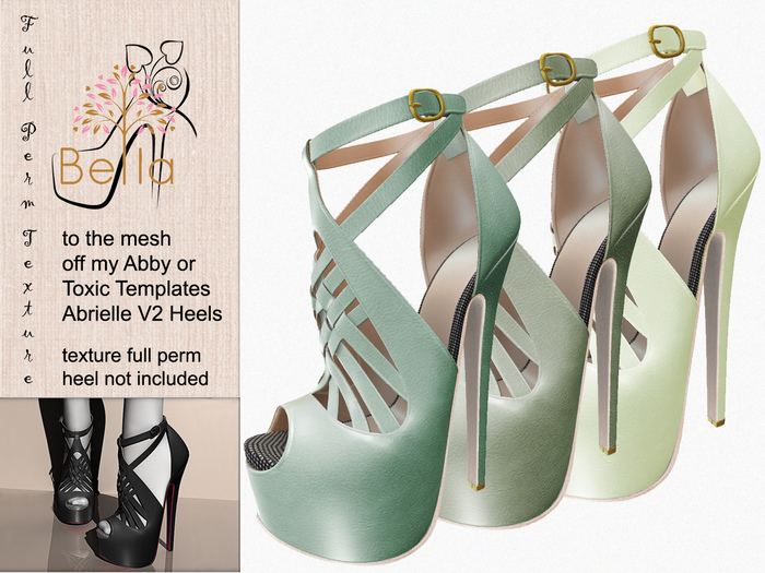 BELLA texture full perm to Abby heels 16kly