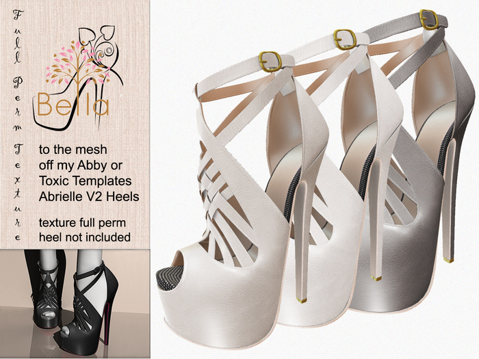 BELLA texture full perm to Abby heels 16djq