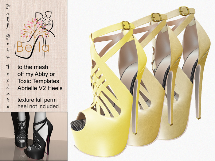 BELLA texture full perm to Abby heels - 16ihz