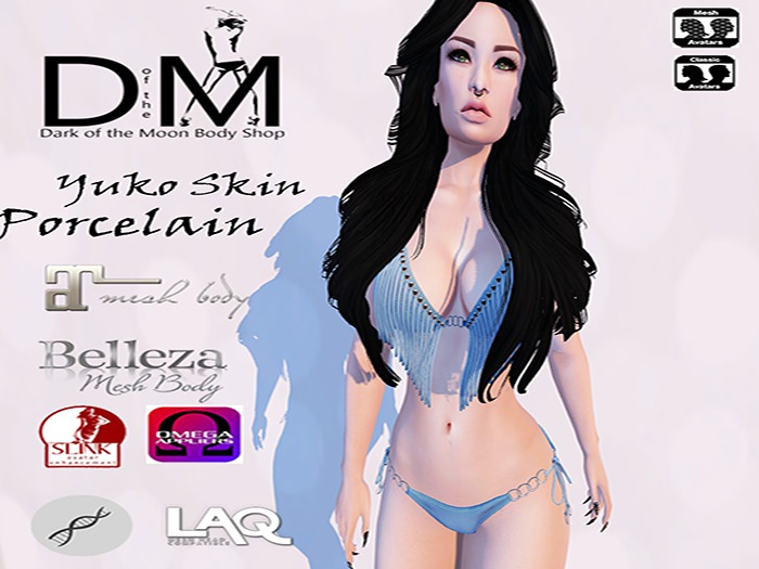 Skin Yuko Porcelain by Dark of the Moon Body Shop