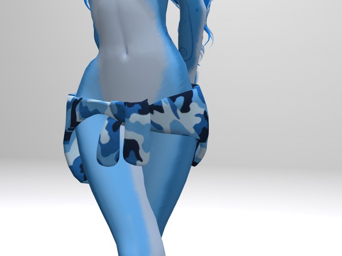 Blue Camo Hip sweater