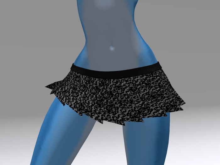 Lace Fitted mini skirt