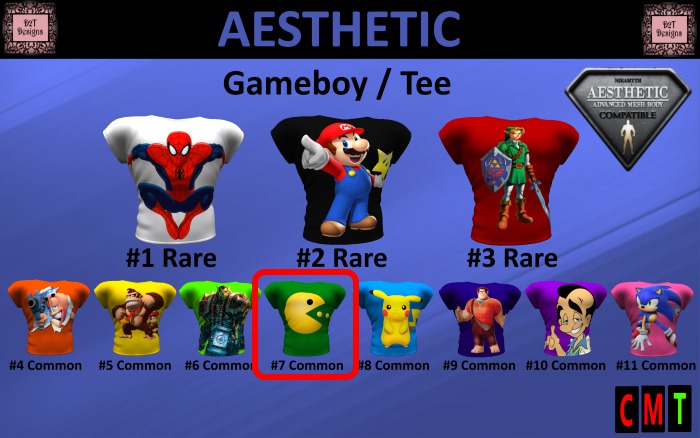 D2T Gacha! - Gameboy / Tee - AESTHETIC #07 COMMON [boxed]