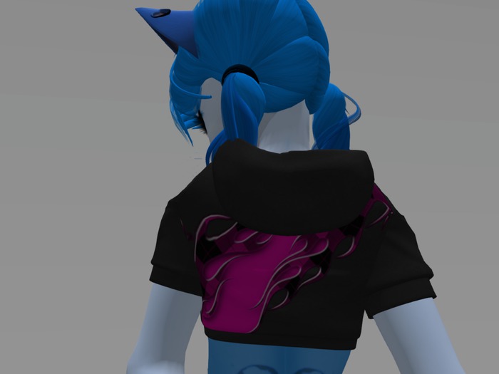 Pink flame Unzipped shrug 