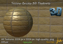 JU Yellow Bricks 3D Textures Full Perm