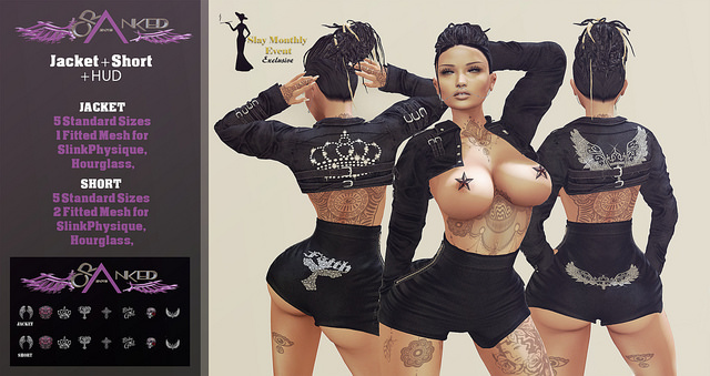 #Cranked# Jacket & Short Slay Monthly Event Exclusive