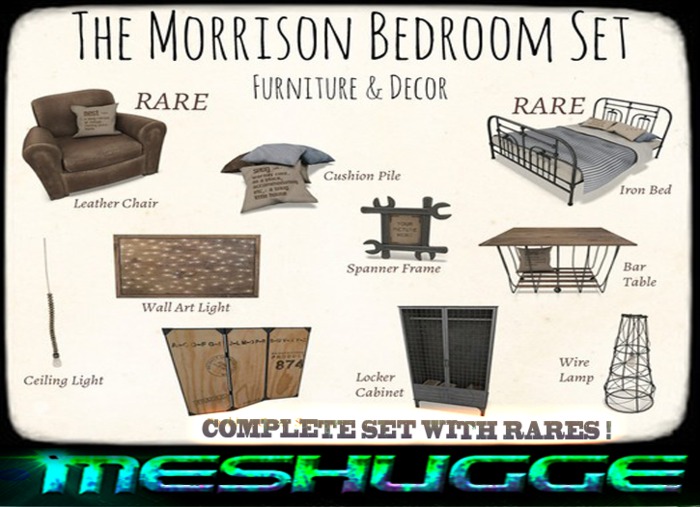 junk.The Morrison Bedroom Complete Set with Rares!