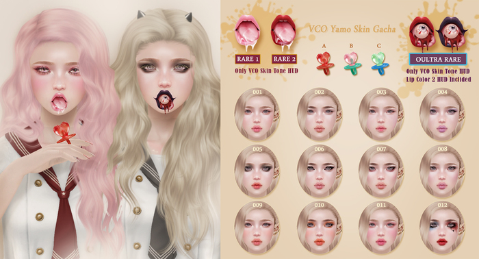 VCO ~ Yamo Mesh Lip 001 . RARE