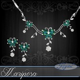 ::: Krystal ::: Mariposa - Jewelry Set - Silver - Zenith