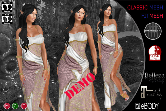 C&N Medieval Elfic Lilian dress Demo v1