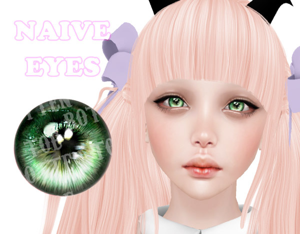 Naive eyes - Green + Omega appliers + Prim lenses