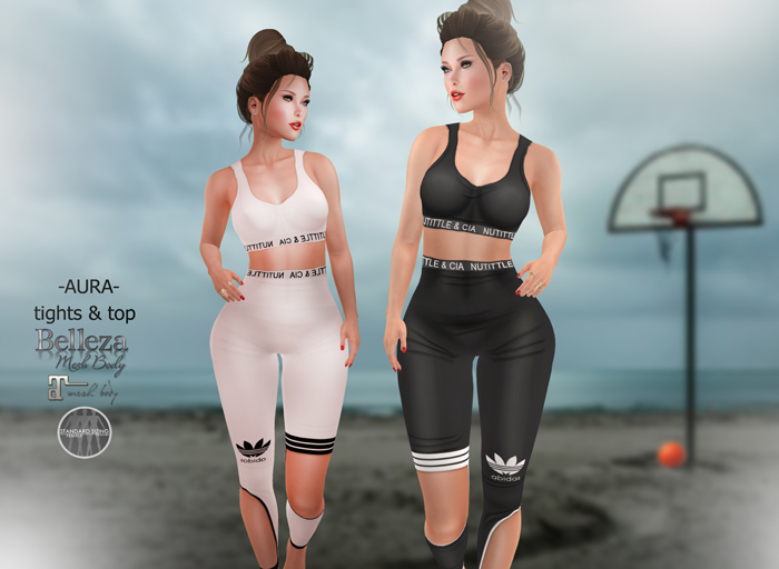 -Aura-Design Sude Tights & Top