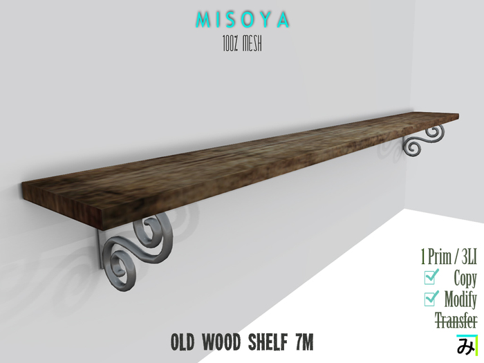 MISOYA [Old Wood Shelf] 7m