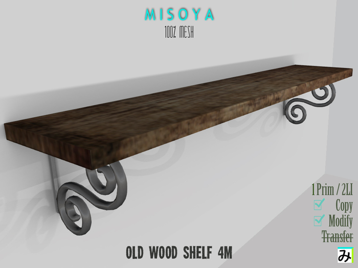 MISOYA [Old Wood Shelf] 4m