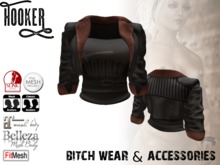 ZOE Leather Jacket black/fiesta for Maitreya, Belleza, Slink, TMP, Standard