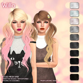 /Wasabi Pills/ Willa Mesh Hair - B&W