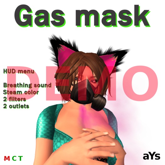 Gas mask with sound and vapor DEMO