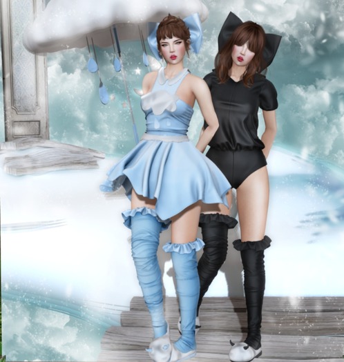 Caboodle - Cloudy Slippers - Blue