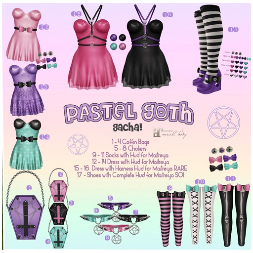 Luas Pastel Goth Dress Purple