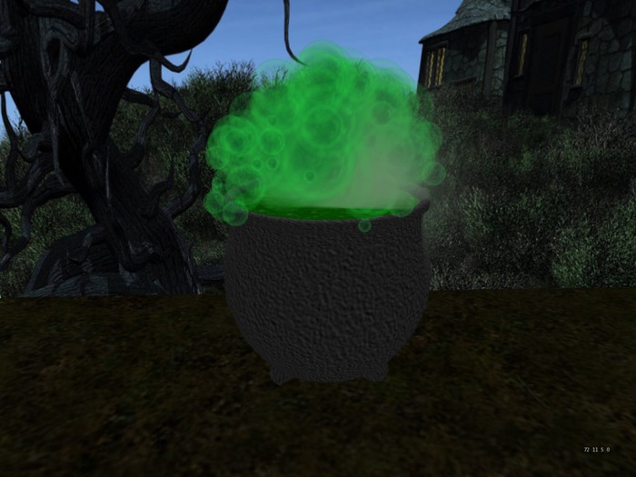 Witch Cauldron with Green Brew