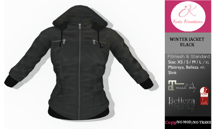 ~KK~ Winter Jacket - Black [BOXED]