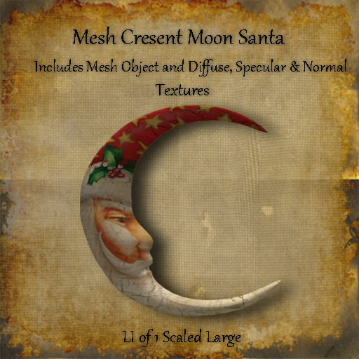 Bad Katz Mesh Cresent Moon Santa