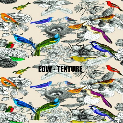 TEXTURE WALL ORIENTAL BIRD