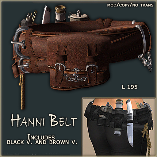 Belt Hanni/ 2 colors *RD-TED*