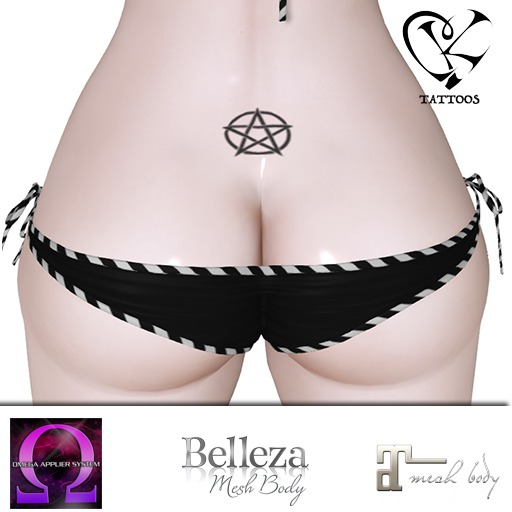 K-Tattoo - Sexy Pentagram/Pentacle Lower back (BOM)