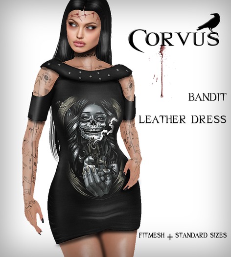 Corvus : Bandit Leather Dress