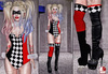 Mad circus harlequin