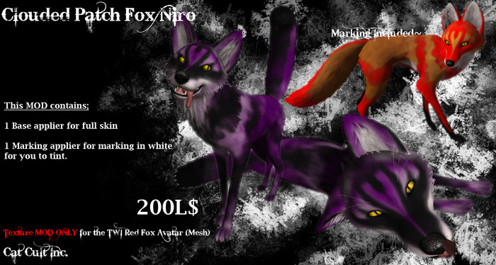Cat Cult Inc. Clouded Patch Fox Niro (wear 2 unpack)