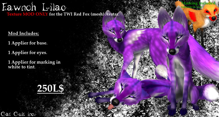 Cat Cult Inc. Fawnoh Lilac (wear 2 unpack)