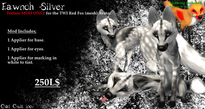 Cat Cult Inc. Fawnoh Silver (wear 2 unpack)