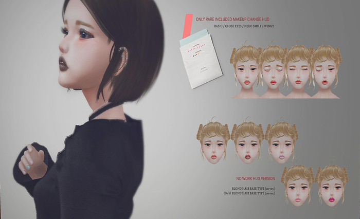 . offbeat . mesh head "nana" : basic  (lip102/base blond)